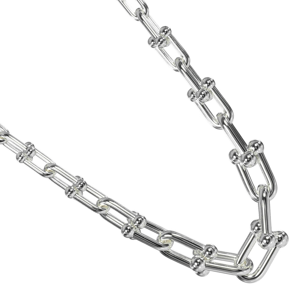 Tiffany Co Graduated Link Necklace Sterling Silver TIFFANYCo